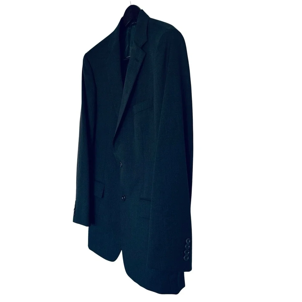 Brooks Brothers 1818 Madison Charcoal Blazer 42L Italy Trabaldo Togna Wool